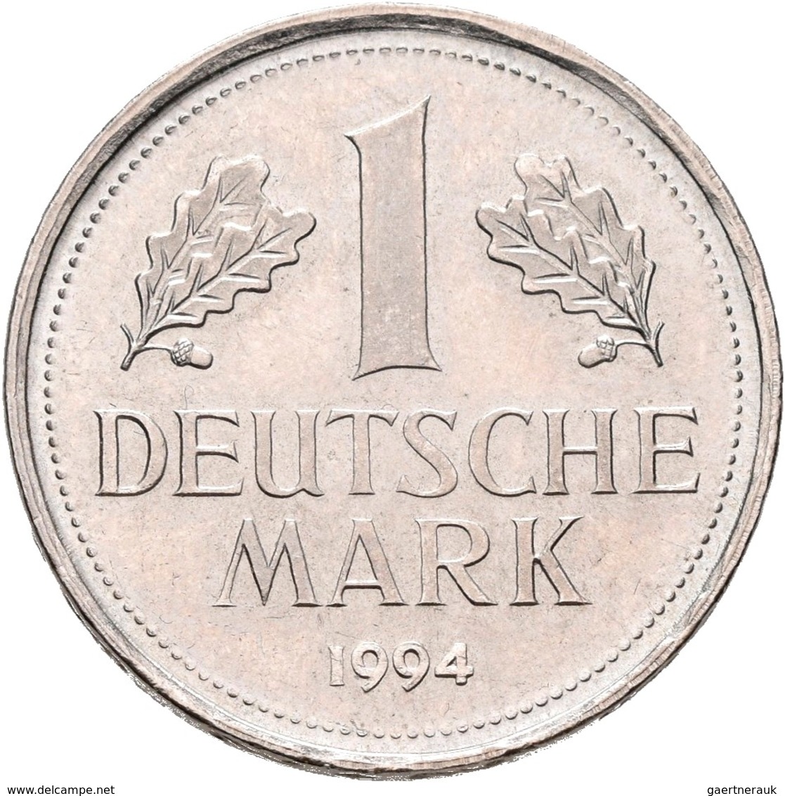 Proben & Verprägungen: Bundesrepublik Deutschland: FEHLPRÄGUNG 1 Mark (J. 385) 1994, Beidseitig Mit - Sonstige & Ohne Zuordnung