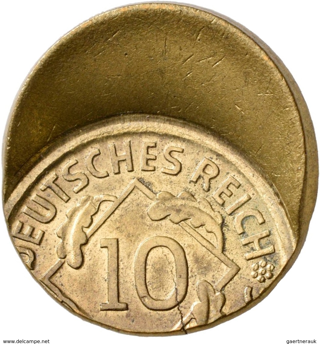 Proben & Verprägungen: Weimarer Republik 1918-1933: 10 Pfennig, Bezeichnung Ob Rentenpfennig Oder Re - Autres & Non Classés