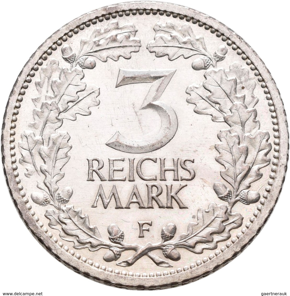 Proben & Verprägungen: Weimarer Republik 1918-1933: Probeprägung In Silber; 3 Reichsmark 1932 F. Sch - Sonstige & Ohne Zuordnung