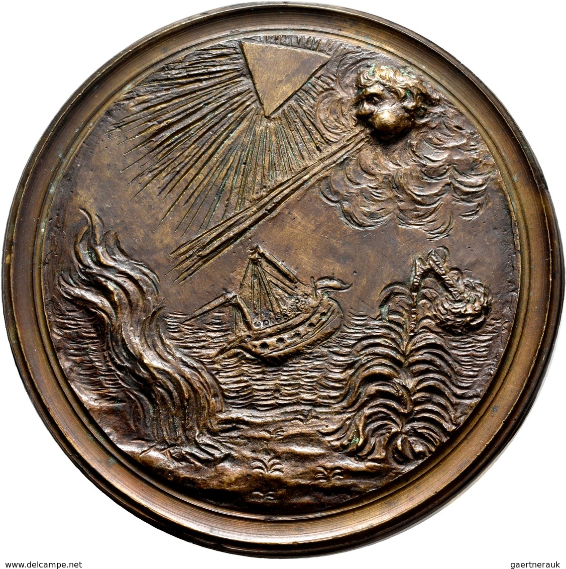 Medaillen Alle Welt: Italien-Florenz: Bronzegußmedaille O.J. Von Giovanni Zanobio Weber (1737-1806), - Non Classés