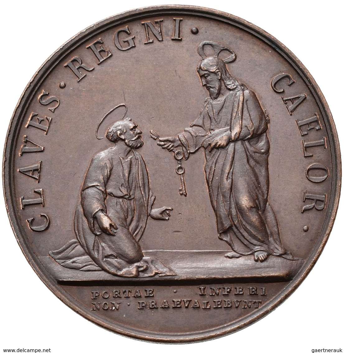 Medaillen Alle Welt: Italien-Kirchenstaat: Lot 7 Medaillen; Innocenz X. 1644-1655: Bronzemedaille AN - Non Classés