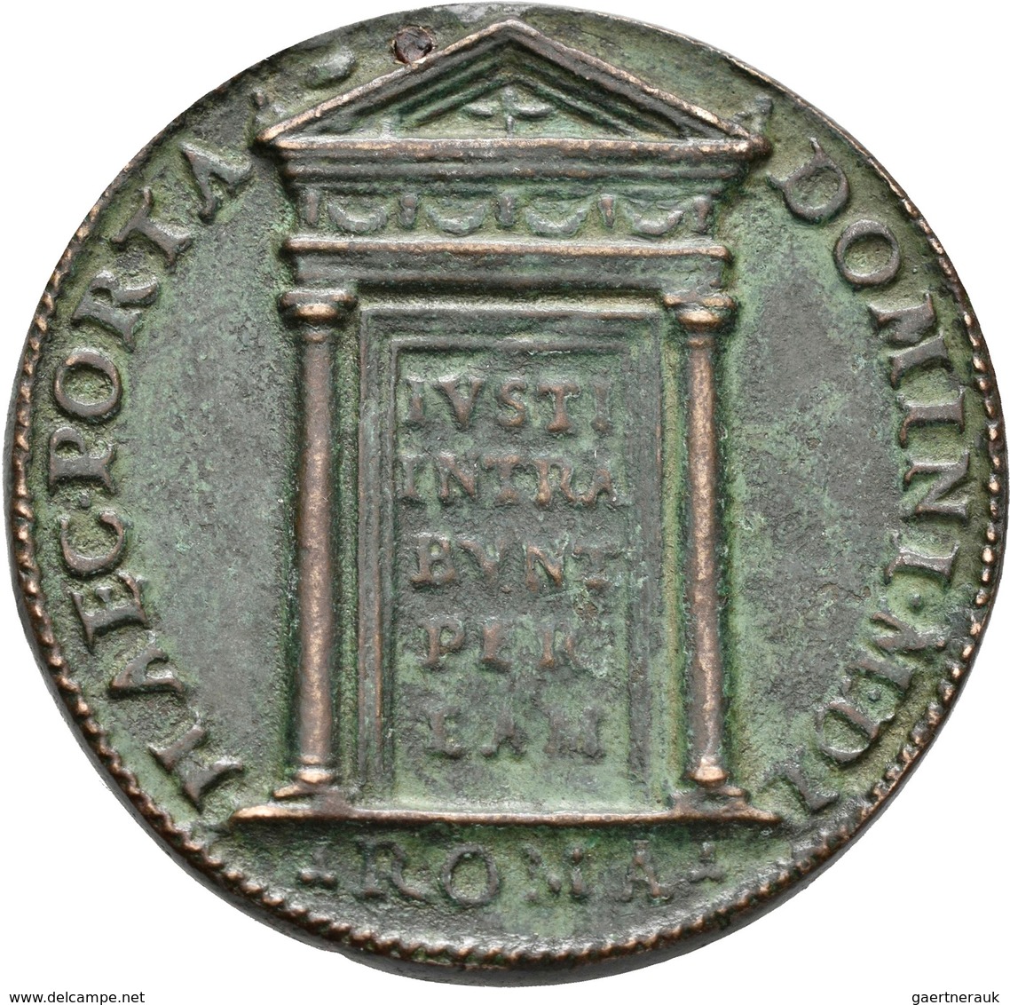 Medaillen alle Welt: Italien-Kirchenstaat: Lot 7 Medaillen; Innocenz X. 1644-1655: Bronzemedaille AN