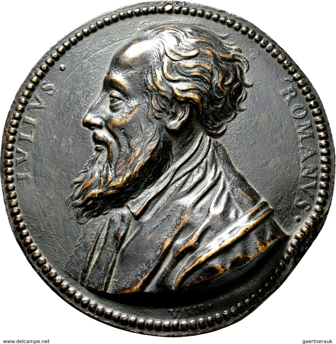 Medaillen Alle Welt: Italien-Roma: Bronze-Hohlgussmedaille O. J., Von Claude Warin (1607-1672), Auf - Non Classés