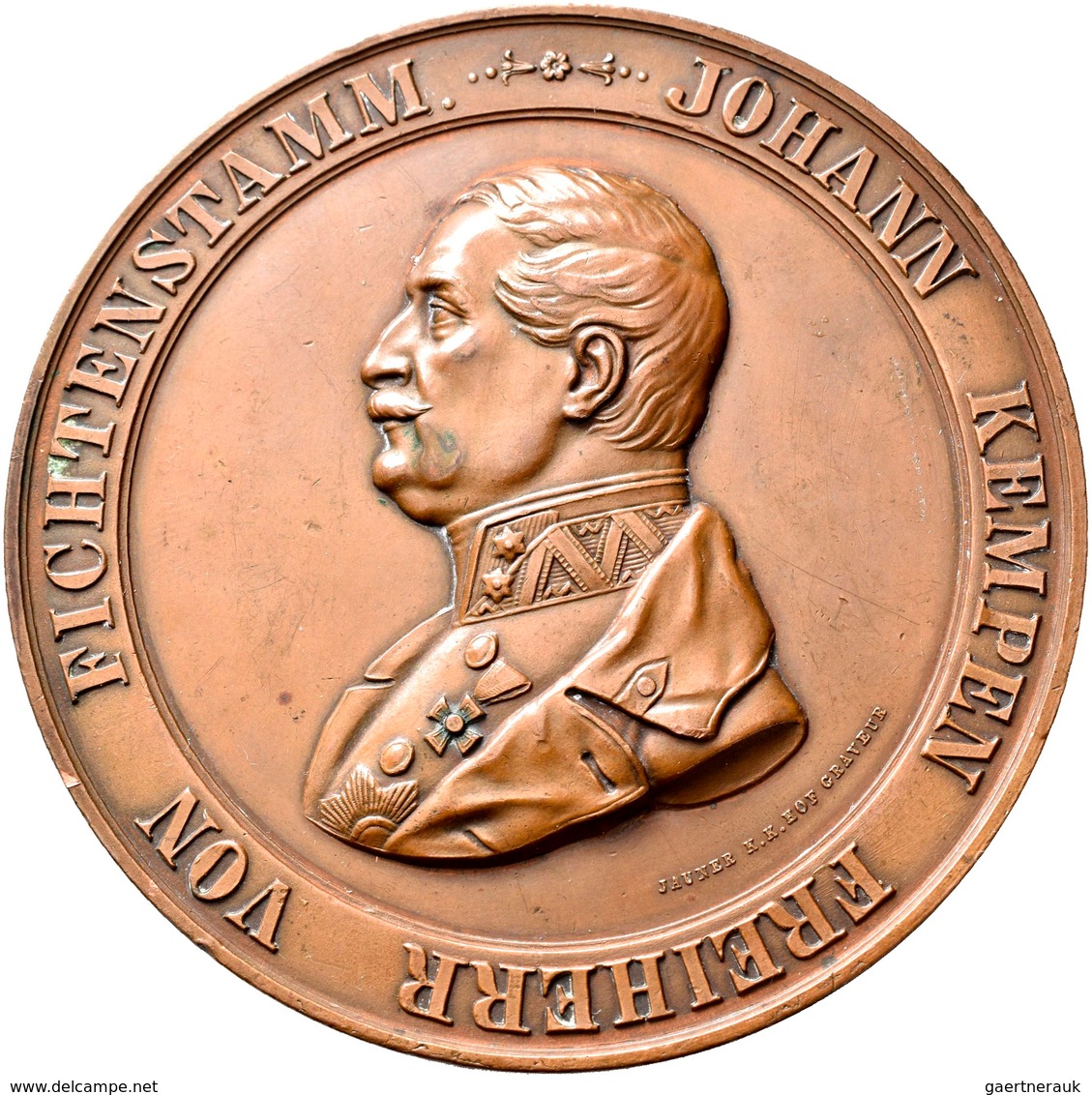 Medaillen Alle Welt: Österreich, Wien: Bronzemedaille 1859 Von Jauner, Auf Das 50jährige Dienstjubil - Non Classés