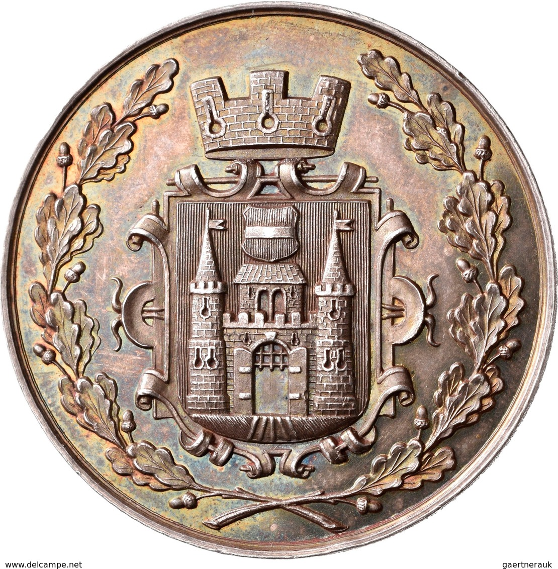 Medaillen Alle Welt: Österreich/Linz: Silbermedaille 1862 Von Radnitzky, Ehrenpreis Des Volksfestes - Non Classés