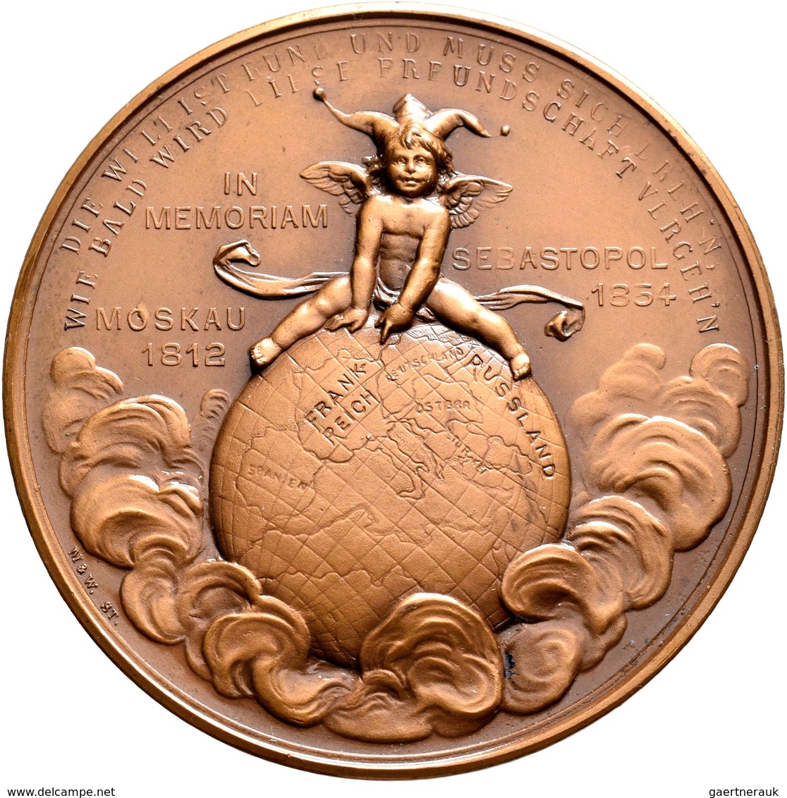 Medaillen Alle Welt: Russland; Nikolaus II. 1894-1917: Lot 2 Stück; Bronzemedaille 1897 Von Mayer & - Ohne Zuordnung