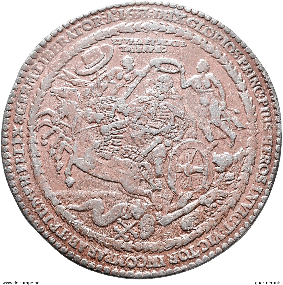 Medaillen Alle Welt: Schweden, Gustav II. Adolf 1611-1632: Bronz. Bleimedaille 1633 Von Sebastian Da - Ohne Zuordnung