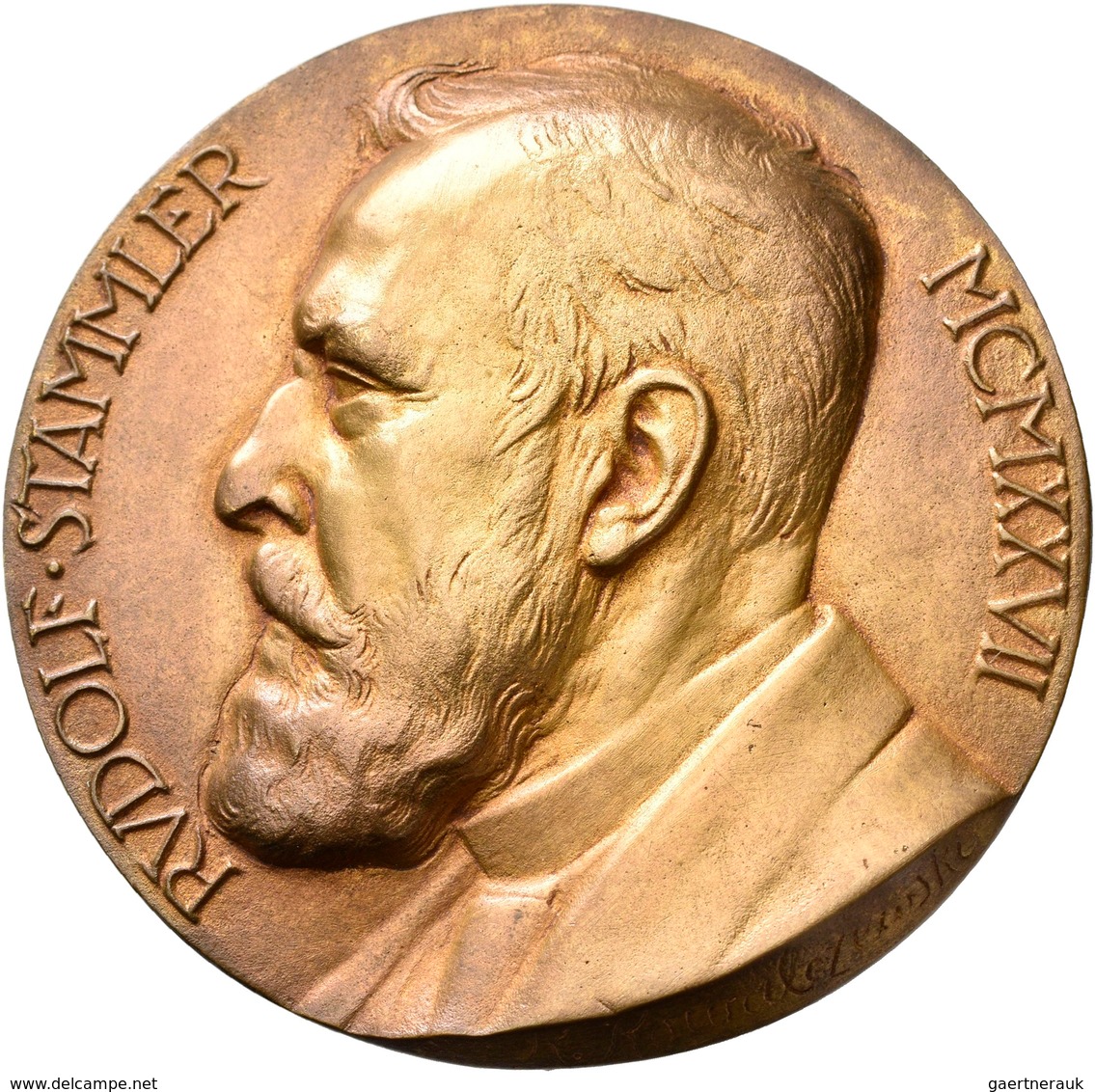 Medaillen Deutschland: Berlin: Bronzemedaille 1927 (v. Karl Kowalczewski) A.d. Goldene Promotionsjub - Autres & Non Classés