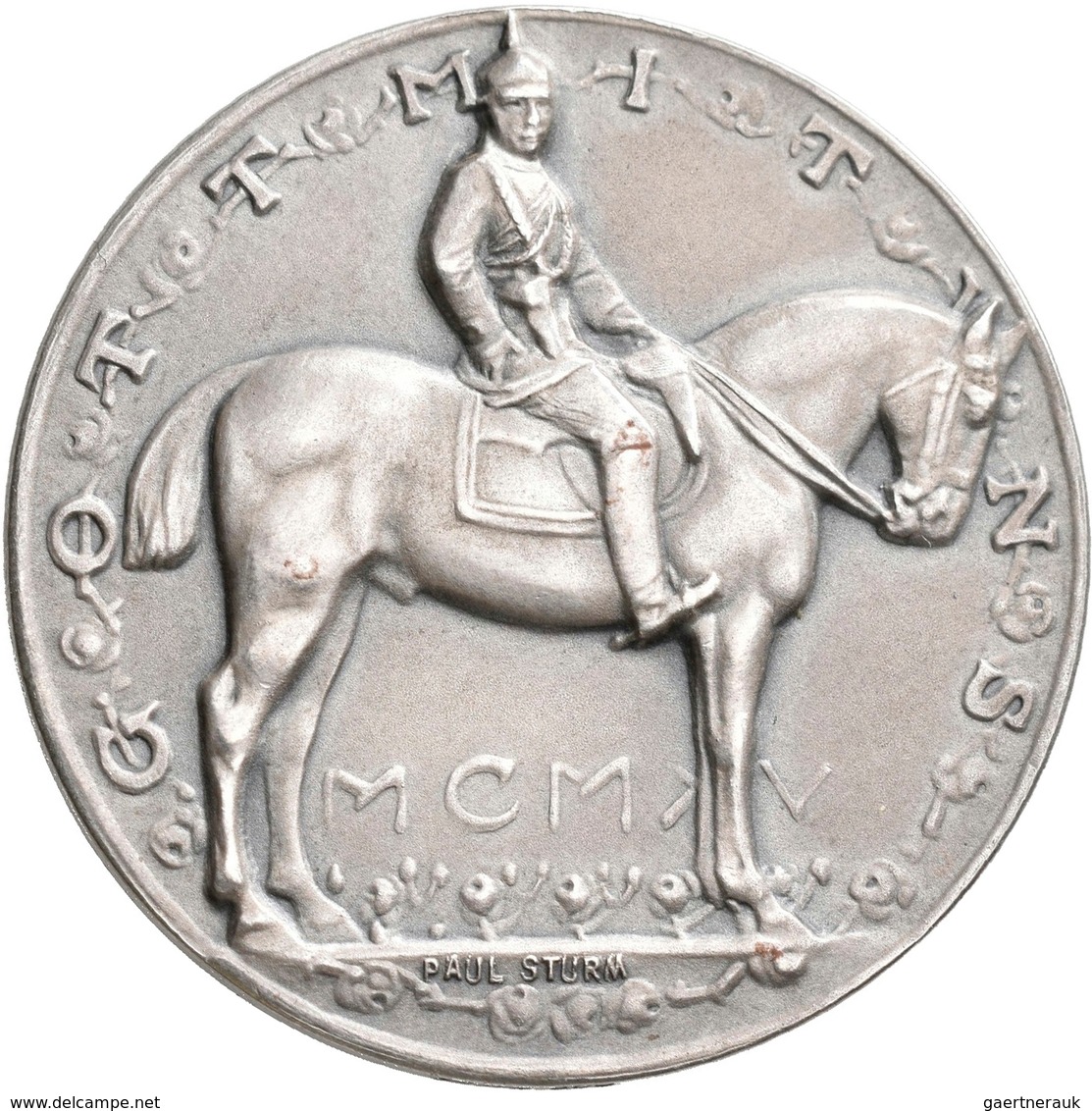 Medaillen Deutschland: Brandenburg-Preußen, Wilhelm II. 1888-1918: Silbermedaille 1915 Von P. Sturm, - Andere & Zonder Classificatie