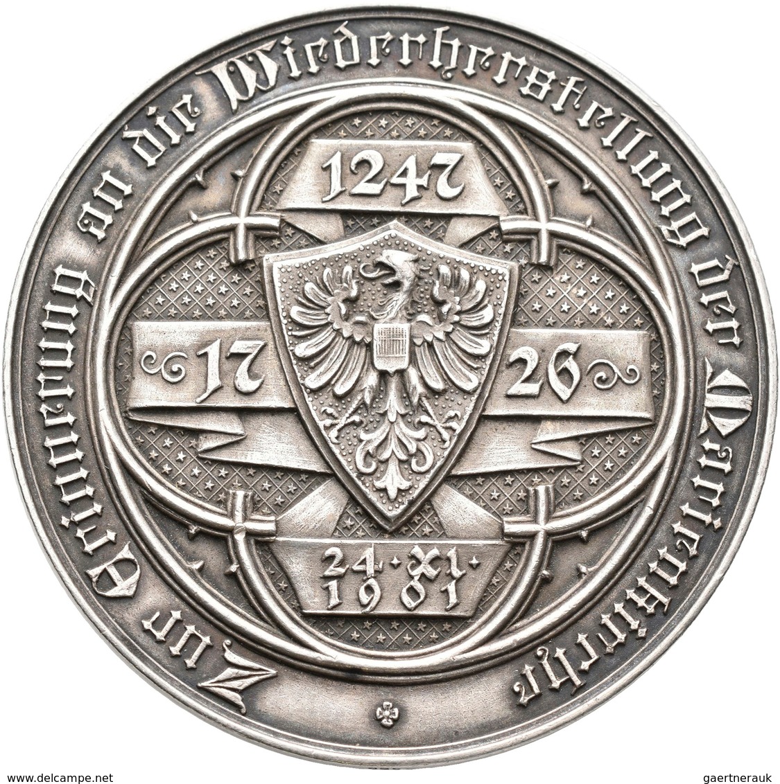 Medaillen Deutschland: Reutlingen: Silbermedaille 1901, Von Mayer Und Wilhelm. Auf Die Neueinweihung - Autres & Non Classés