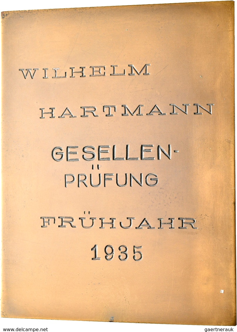 Medaillen Deutschland: Stuttgart: Lot 3 Stück; Bronzene Prämienmedaille Von Mayer & Wilhelm Der Mech - Andere & Zonder Classificatie