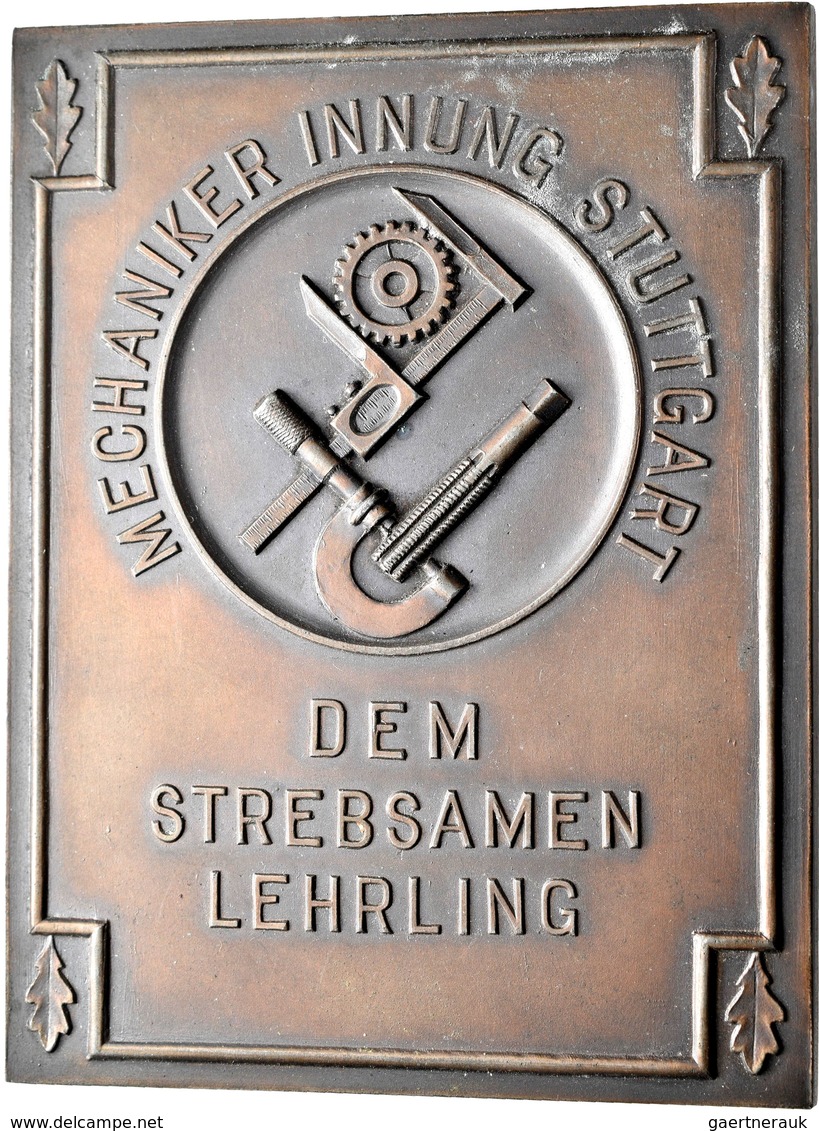 Medaillen Deutschland: Stuttgart: Lot 3 Stück; Bronzene Prämienmedaille Von Mayer & Wilhelm Der Mech - Autres & Non Classés