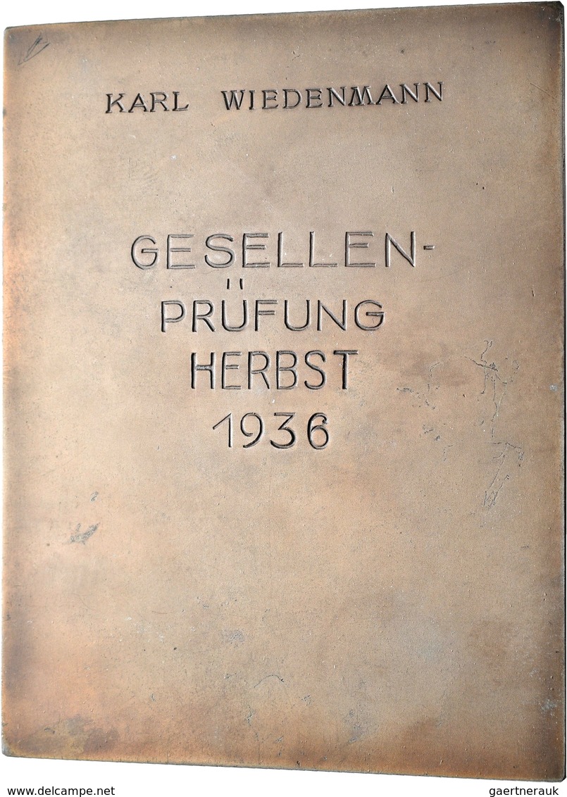 Medaillen Deutschland: Stuttgart: Lot 3 Stück; Bronzene Prämienmedaille Von Mayer & Wilhelm Der Mech - Andere & Zonder Classificatie