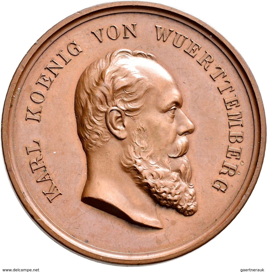 Medaillen Deutschland: Württemberg, Wilhelm I. 1816-1864: Lot 6 Stück; Bronzene Prämienmedaille Für - Sonstige & Ohne Zuordnung