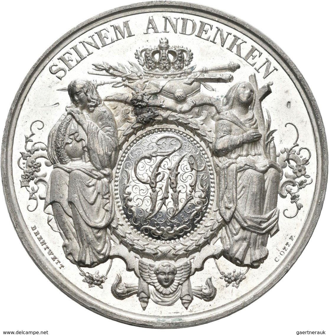 Medaillen Deutschland: Württemberg, Wilhelm I. 1816-1864: Lot 6 Stück; Bronzene Prämienmedaille Für - Autres & Non Classés