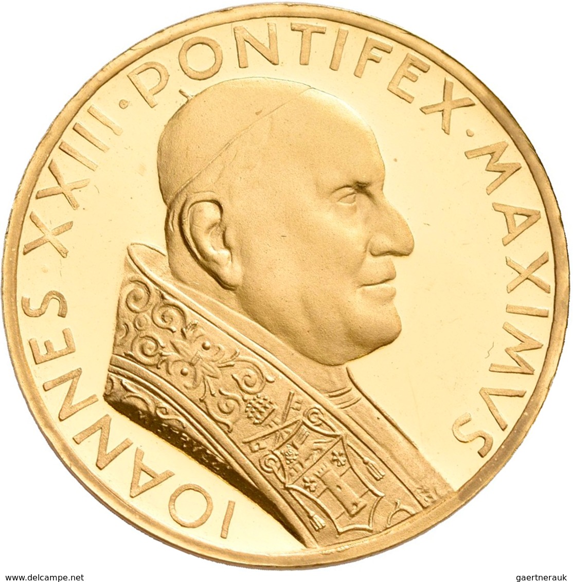 Medaillen - Religion: Vatikan: Lot 3 Goldmedaillen; Pius XII, Gold 900/1000, 22,5 Mm, 8 G, Johannes - Non Classés