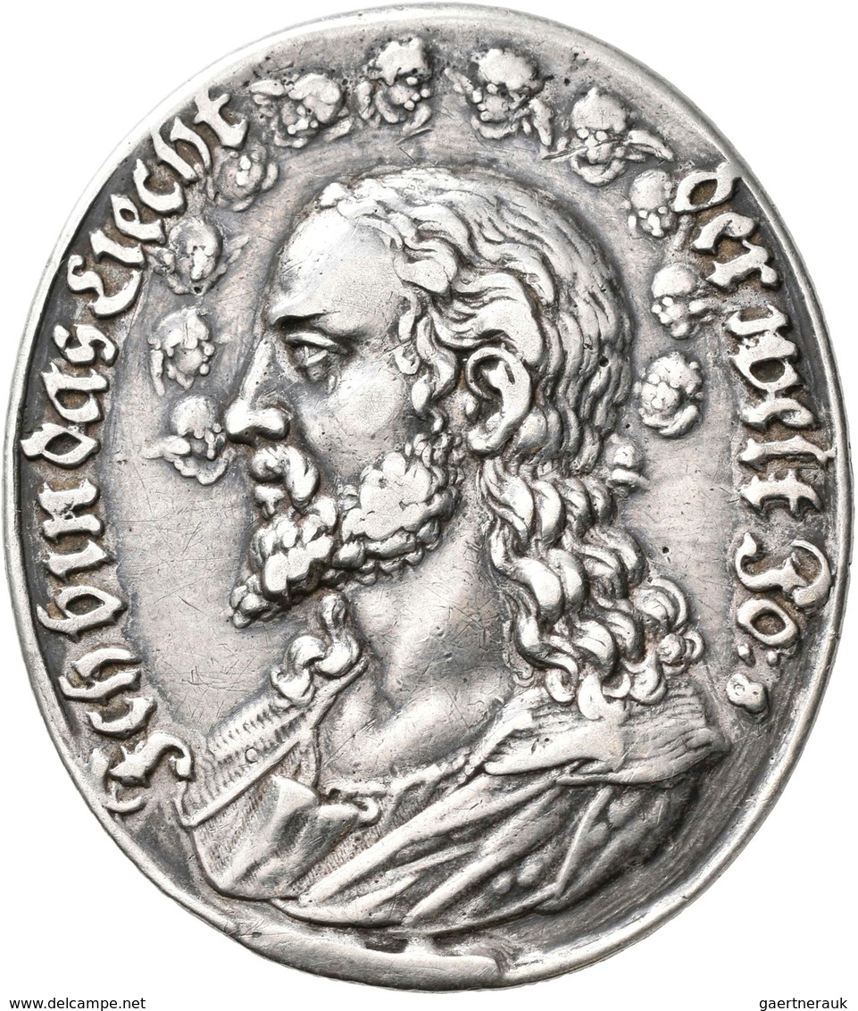 Medaillen - Religion: Ovale Silbermedaille O. J., (um 1630), Stempel Von Sebastian Dadler. Av: Brust - Non Classés
