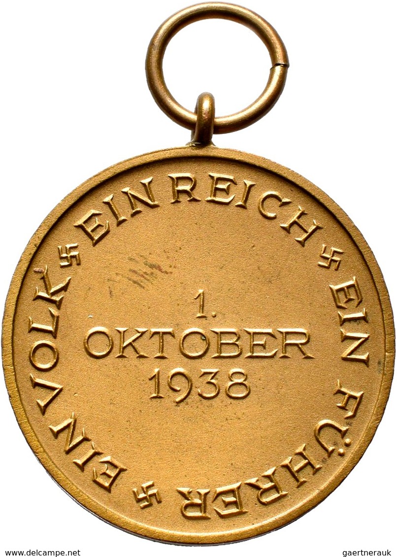 Orden & Ehrenzeichen: Ein Volk, Ein Reich, Ein Führer: Medaille Zur Erinnerung An Den 1. Oktober 193 - Andere & Zonder Classificatie