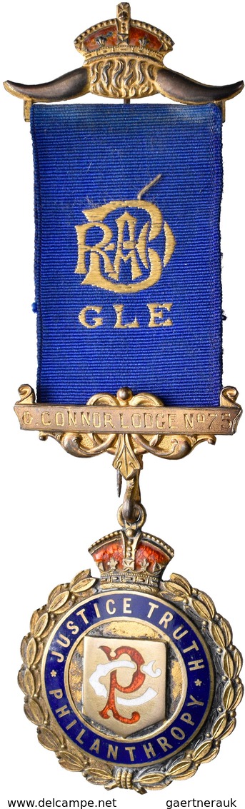 Orden & Ehrenzeichen: Großbritannien: Bronze-Orden, Teil Emailliert, Vergoldet, Verliehen 1909, Der - Autres & Non Classés