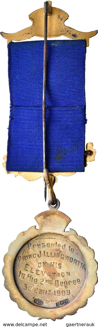 Orden & Ehrenzeichen: Großbritannien: Bronze-Orden, Teil Emailliert, Vergoldet, Verliehen 1909, Der - Autres & Non Classés