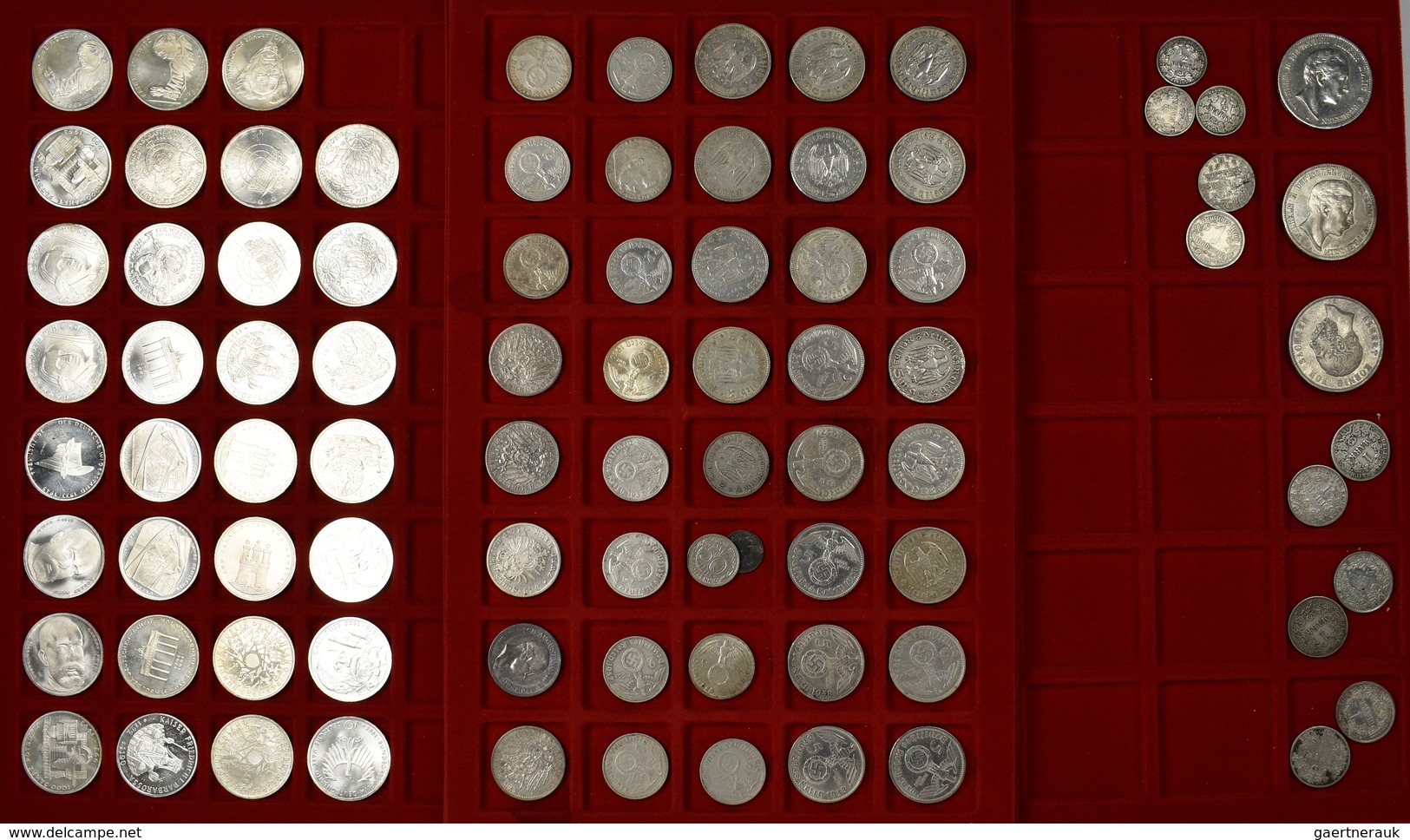Alle Welt: Münzkoffer Mit Diversen Münzen, Dabei: Münzen Kaiserreich Und Drittes Reich; 100 ATS Münz - Autres & Non Classés