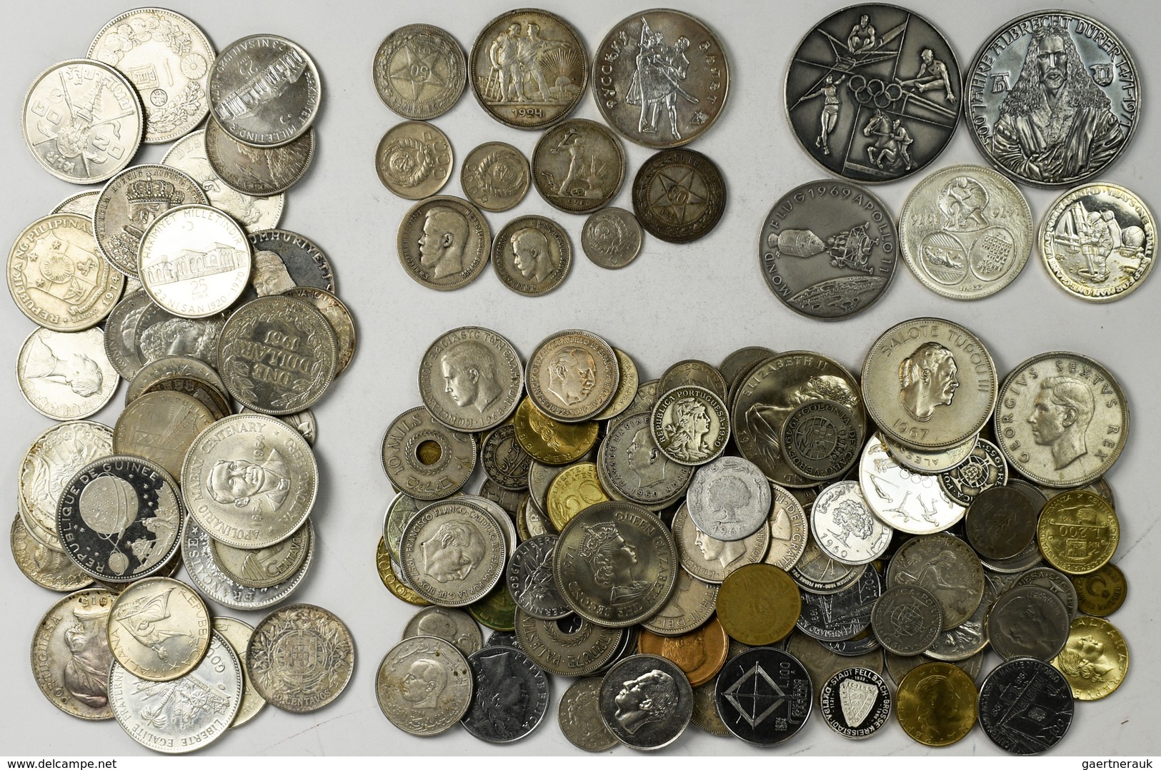 Alle Welt: Eine Sammlung An Diversen Münzen, Medaillen Und Banknoten (wenige) Aus Der Ganzen Welt. D - Andere & Zonder Classificatie