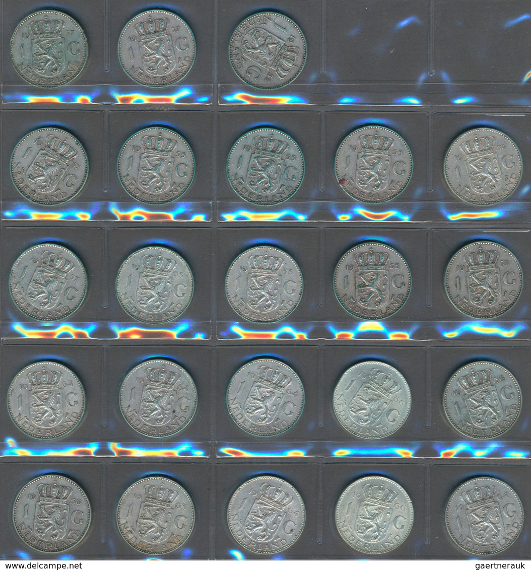 Alle Welt: Kleine Sammlung An Diversen Silbermünzen (CHF, NLG, 1 OZ) Und Medaillen (Schongau, Peitin - Autres & Non Classés