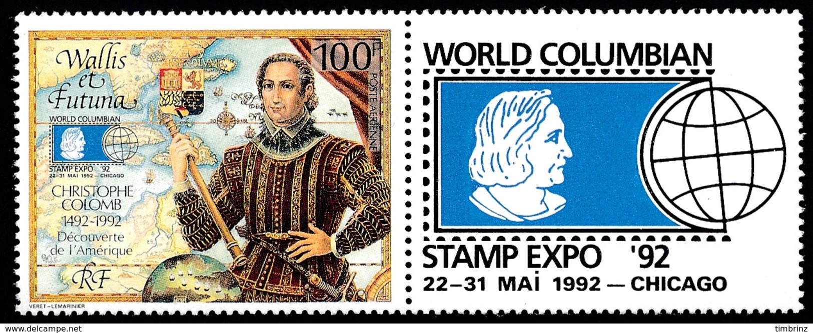 WALLIS ET FUTUNA 1992 - Yv. PA 173 **   Faciale= 0,84 EUR - Découverte De L'Amérique Par C. Colomb  ..Réf.W&F22512 - Unused Stamps