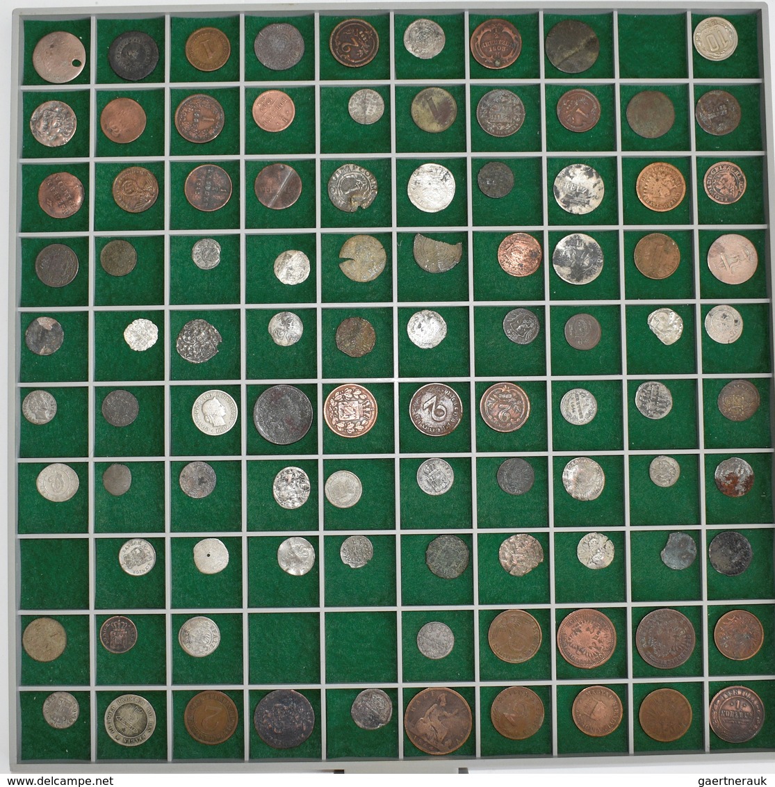 Europa: Eine Sammlung von 440 Münzen/Medaillen; den Schwerpunkt bilden Kleinmünzen altdeutscher Staa