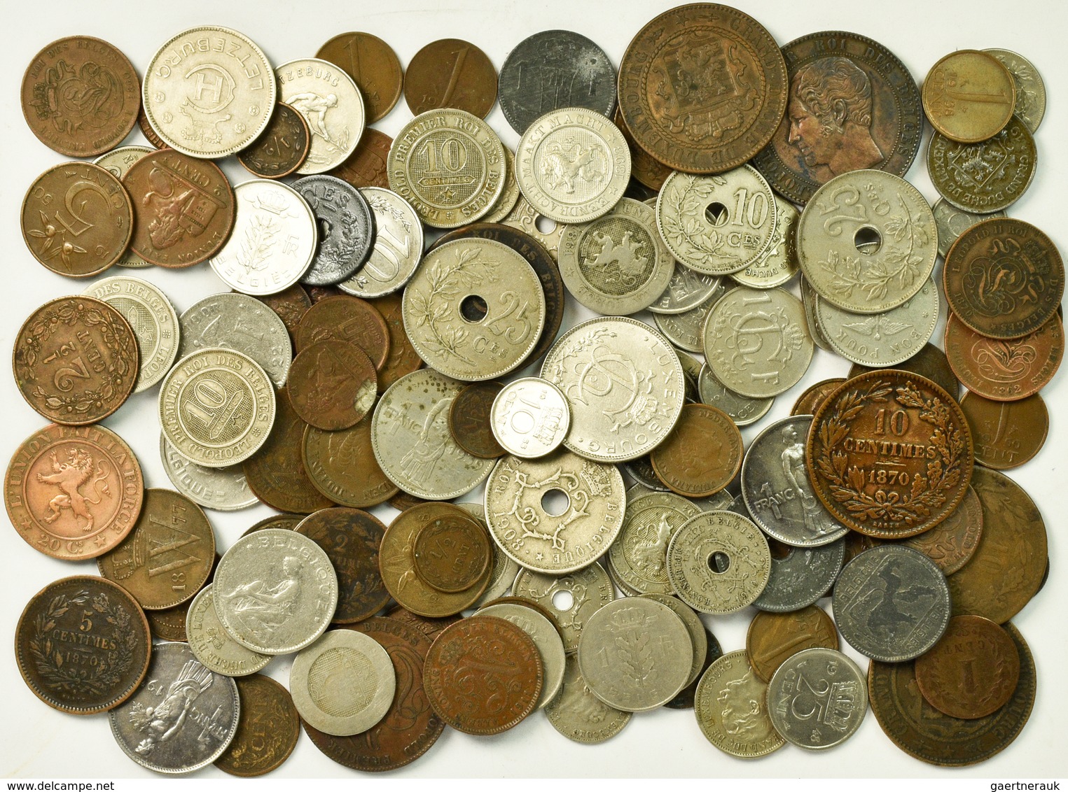 Benelux: Lot Kleinmünzen (ca. 130) Aus Belgien, Niederlande Und Luxemburg, überwiegend Ende 19. Jhd. - Autres – Europe