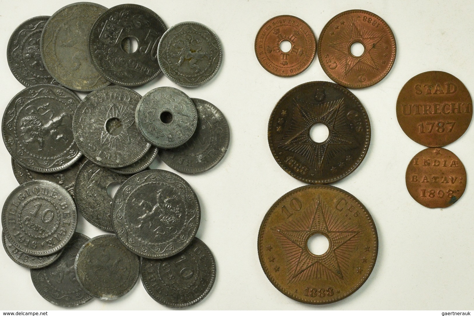 Benelux: Lot Kleinmünzen (ca. 130) Aus Belgien, Niederlande Und Luxemburg, überwiegend Ende 19. Jhd. - Sonstige – Europa