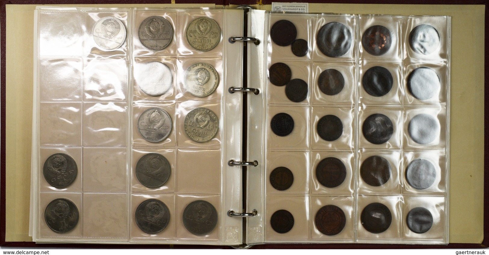 Russland: Russland / UdSSR: Münzalbum Voll Mit über 250 Münzen Ab Zarenreich Bis Ca. 1991. Es Wurde - Rusland