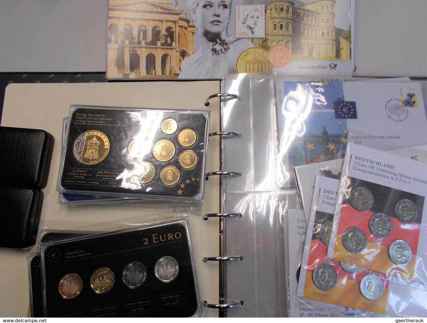 Euromünzen: Eine Sehr Umfangreiche Münzsammlung An Euromünzen, Kursmünzensätzen, Numisbriefen, Geden - Sonstige & Ohne Zuordnung