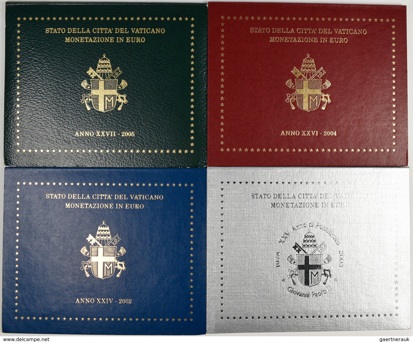 Vatikan: Lot 4 Stück: KMS 2002-2005 In Der Qualität Stempelglanz. Sehr Gesuchte Sätze - Vatican