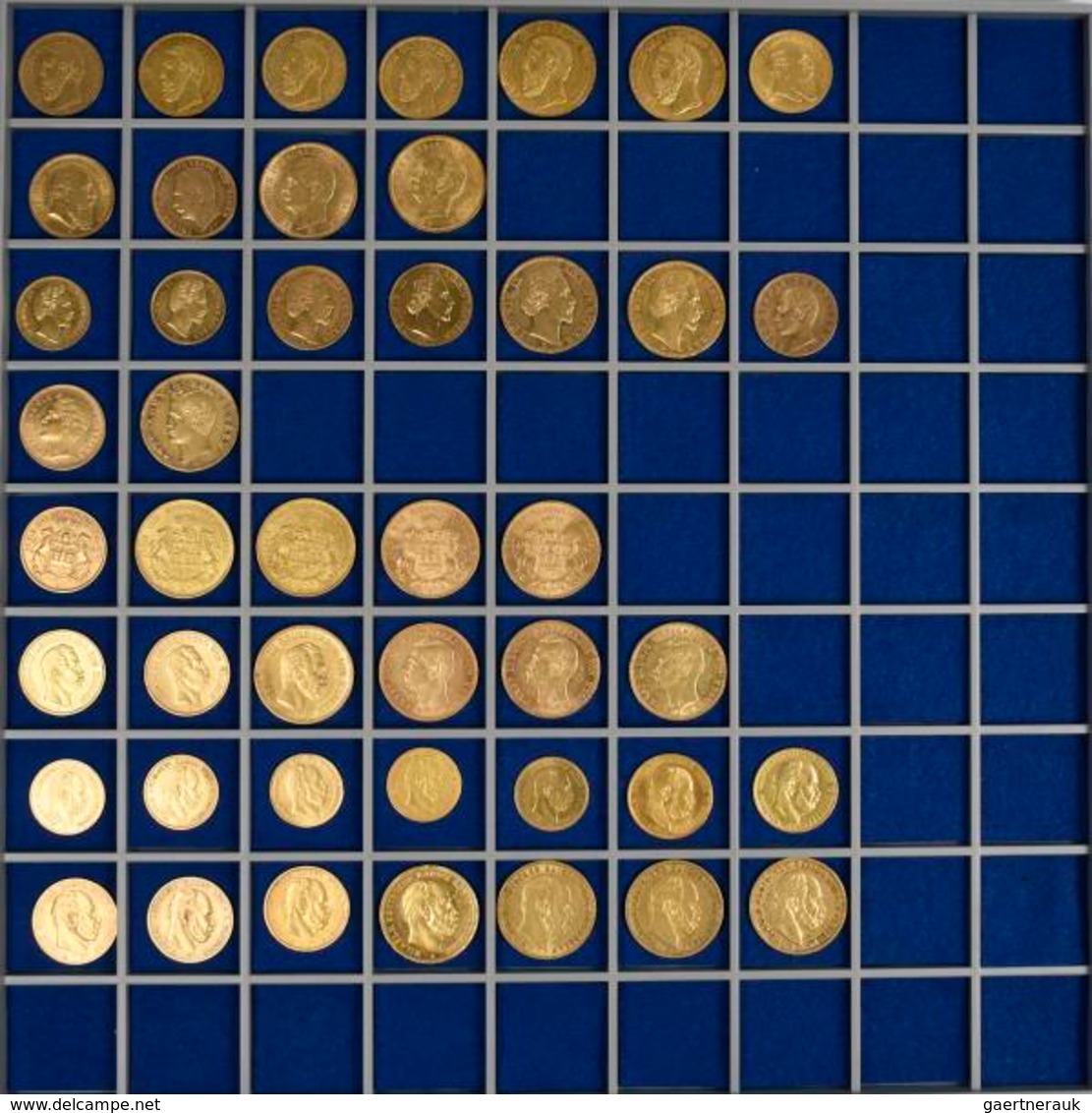 Goldmünzen 5, 10 Und 20 Mark: Reichsgoldschatz: 88 Goldmünzen Aus Der Kaiserzeit. Dabei 5 Mark (8), - Pièces De Monnaie D'or