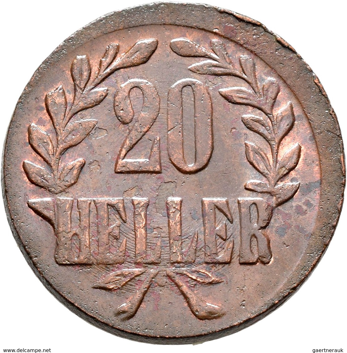 Deutsch-Ostafrika: Tabora, DOA: Lot 6 Münzen; 20 Heller 1916 T (4x) Und 5 Heller 1616 T, Zaponiert, - Afrique Orientale Allemande