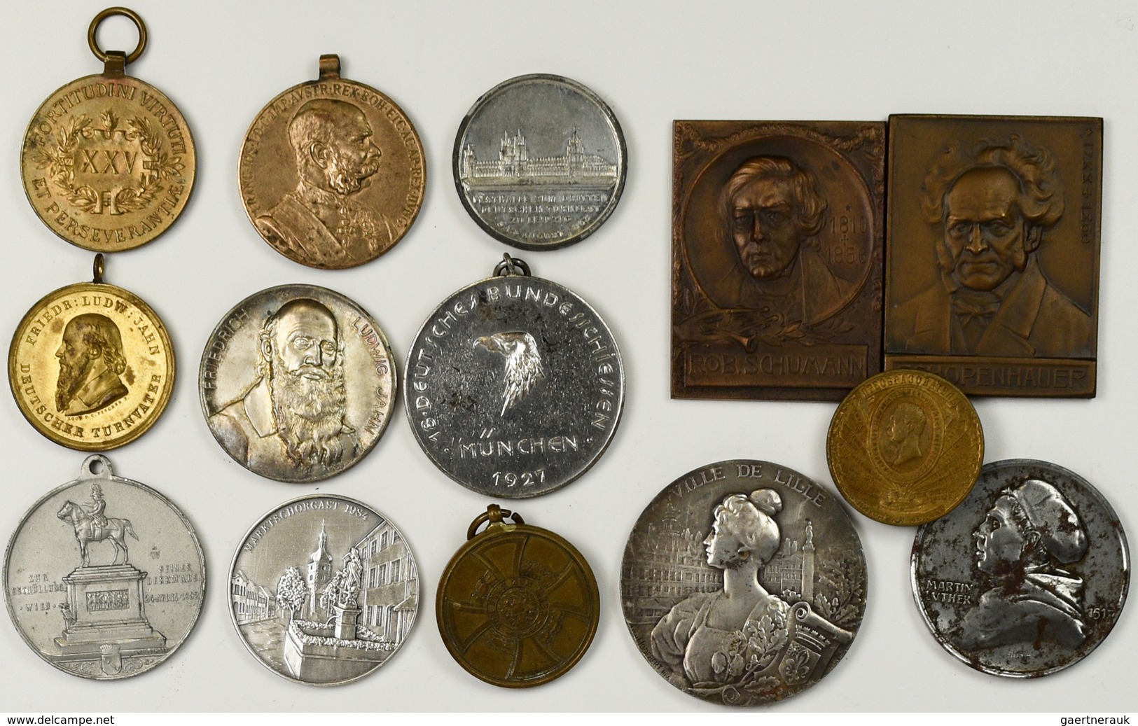 Medaillen: Lot 14 Medaillen / Plaketten Um 1900. - Non Classés