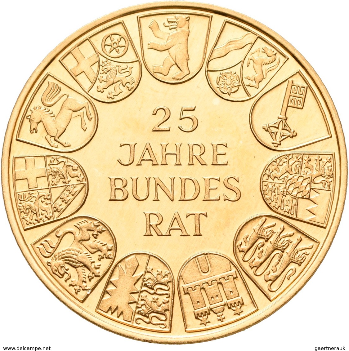 Medaillen Deutschland: Goldmedaillen-Lot 5 Stück; Robert Bosch, Gold 900/1000, 25 Mm, 14 G / Urach, - Andere & Zonder Classificatie