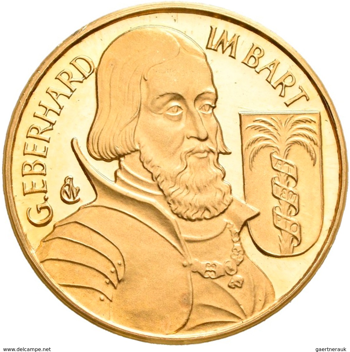 Medaillen Deutschland: Goldmedaillen-Lot 5 Stück; Robert Bosch, Gold 900/1000, 25 Mm, 14 G / Urach, - Autres & Non Classés