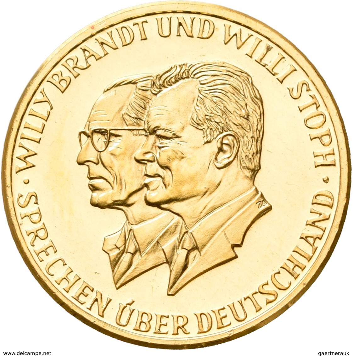 Medaillen Deutschland: BRD: Lot 6 Goldmedaillen; 2 X Konrad Adenauer 1957, Gold 900/1000, 22,5 Mm, J - Autres & Non Classés