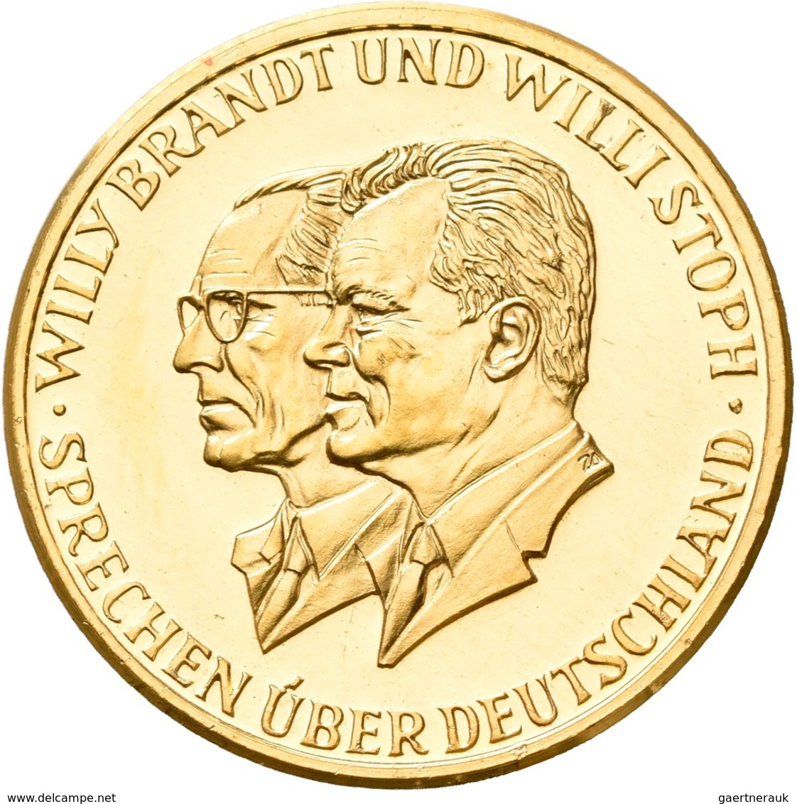 Medaillen Deutschland: BRD: Lot 6 Goldmedaillen; 2 X Konrad Adenauer 1957, Gold 900/1000, 22,5 Mm, J - Andere & Zonder Classificatie