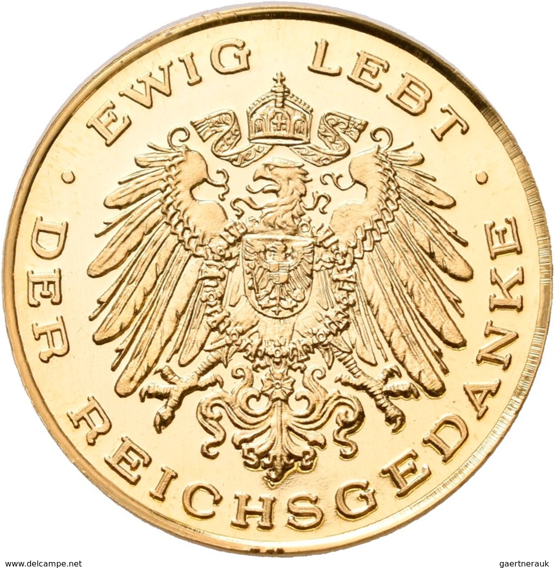 Medaillen Deutschland: Weimarer Republik: Lot 4 Goldmedaillen; Hindenburg 1928, Stempel von Karl Goe