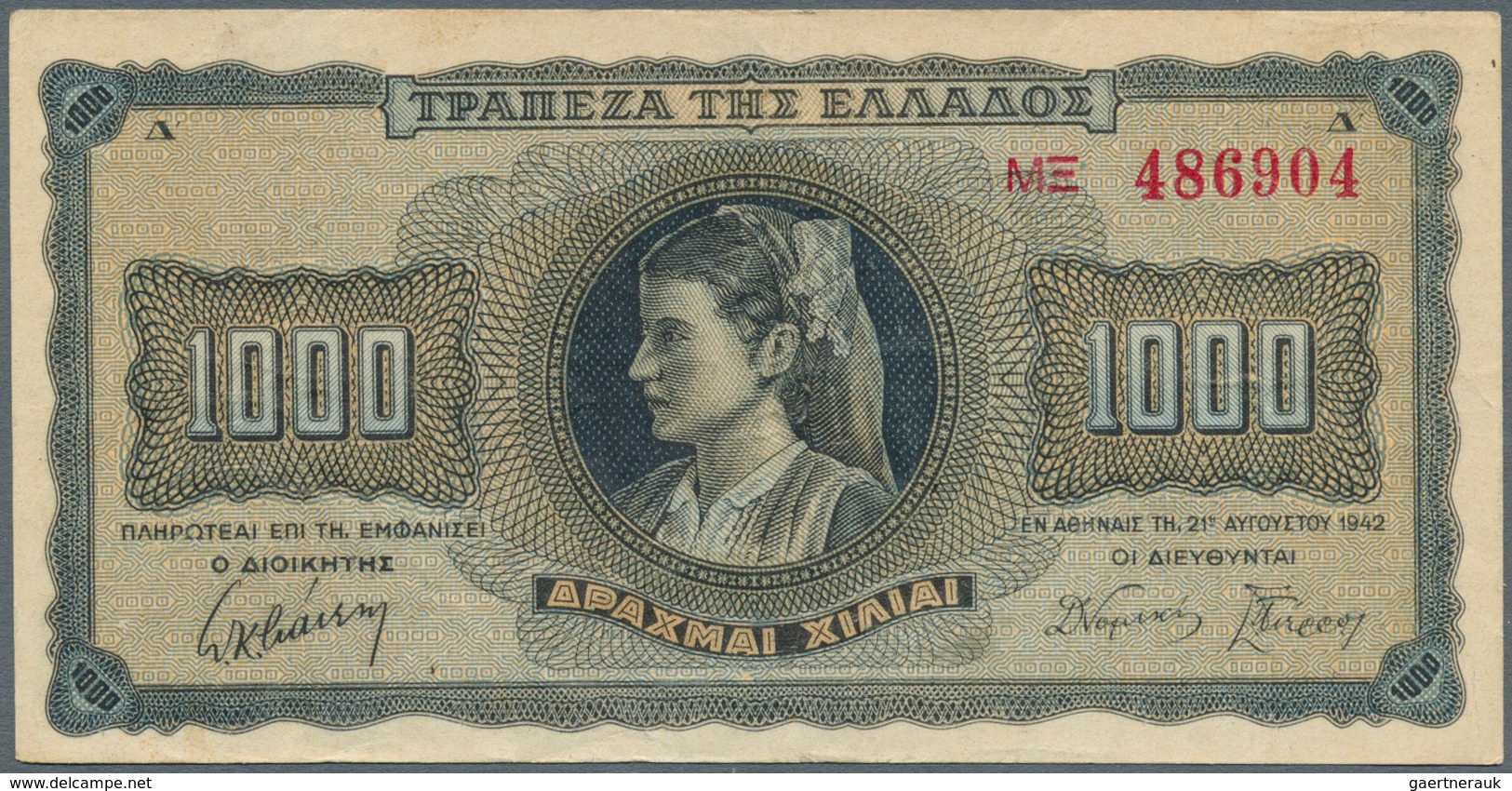 Greece / Griechenland: 1939/1940 (ca.), Ex Pick 107-315, Quantity Lot With 1472 Banknotes In Good To - Griechenland