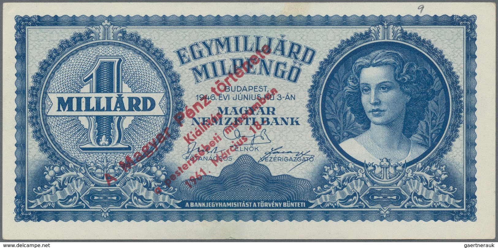 Hungary / Ungarn: Huge Lot With 47 Banknotes Of The Post WW II Inflation Period 1945/46, Comprising - Hongrie