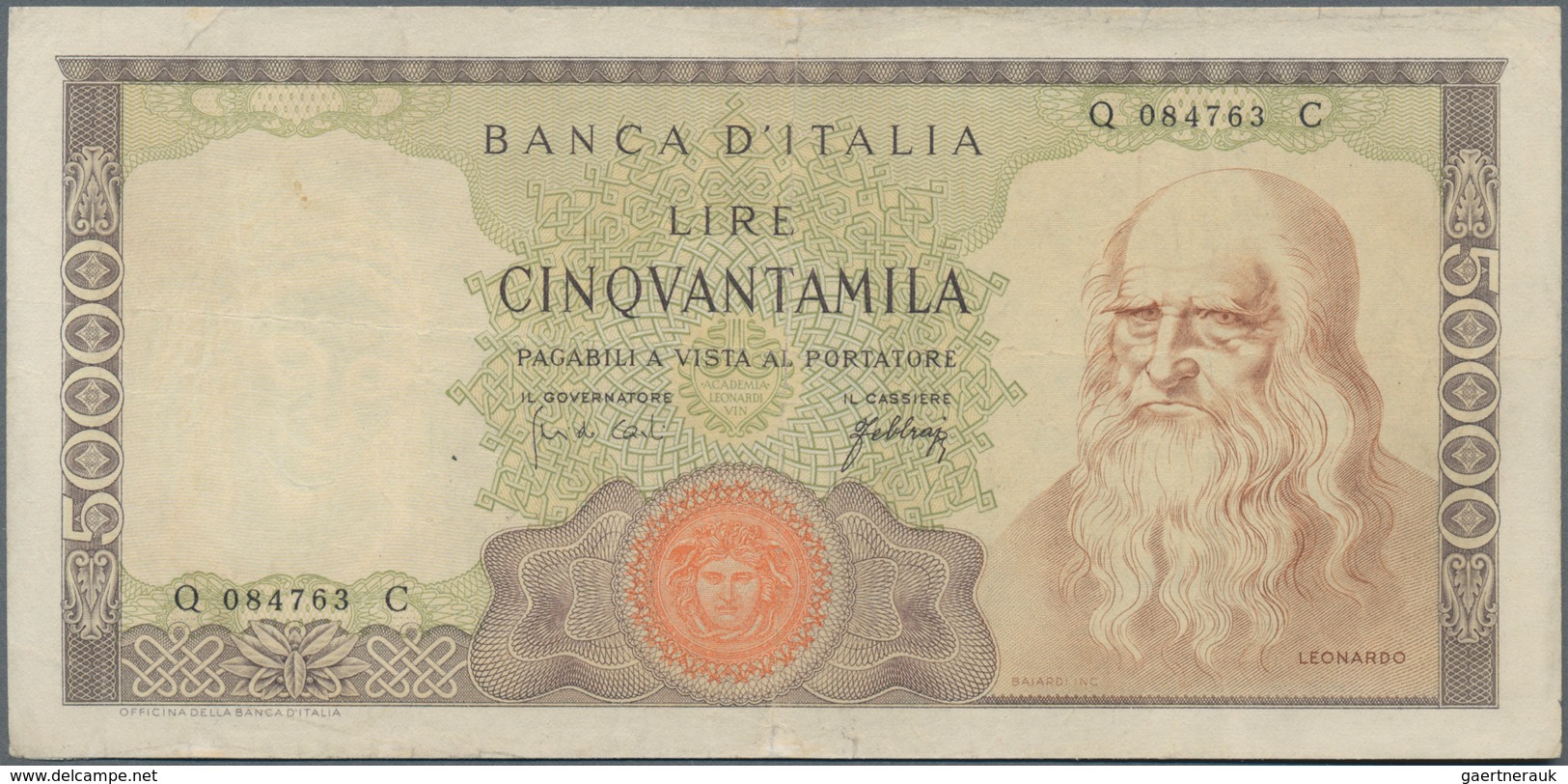 Italy / Italien: Huge Album With 156 Banknotes Italy, Comprising For Example 5 And 10 Lire Biglietti - Other & Unclassified