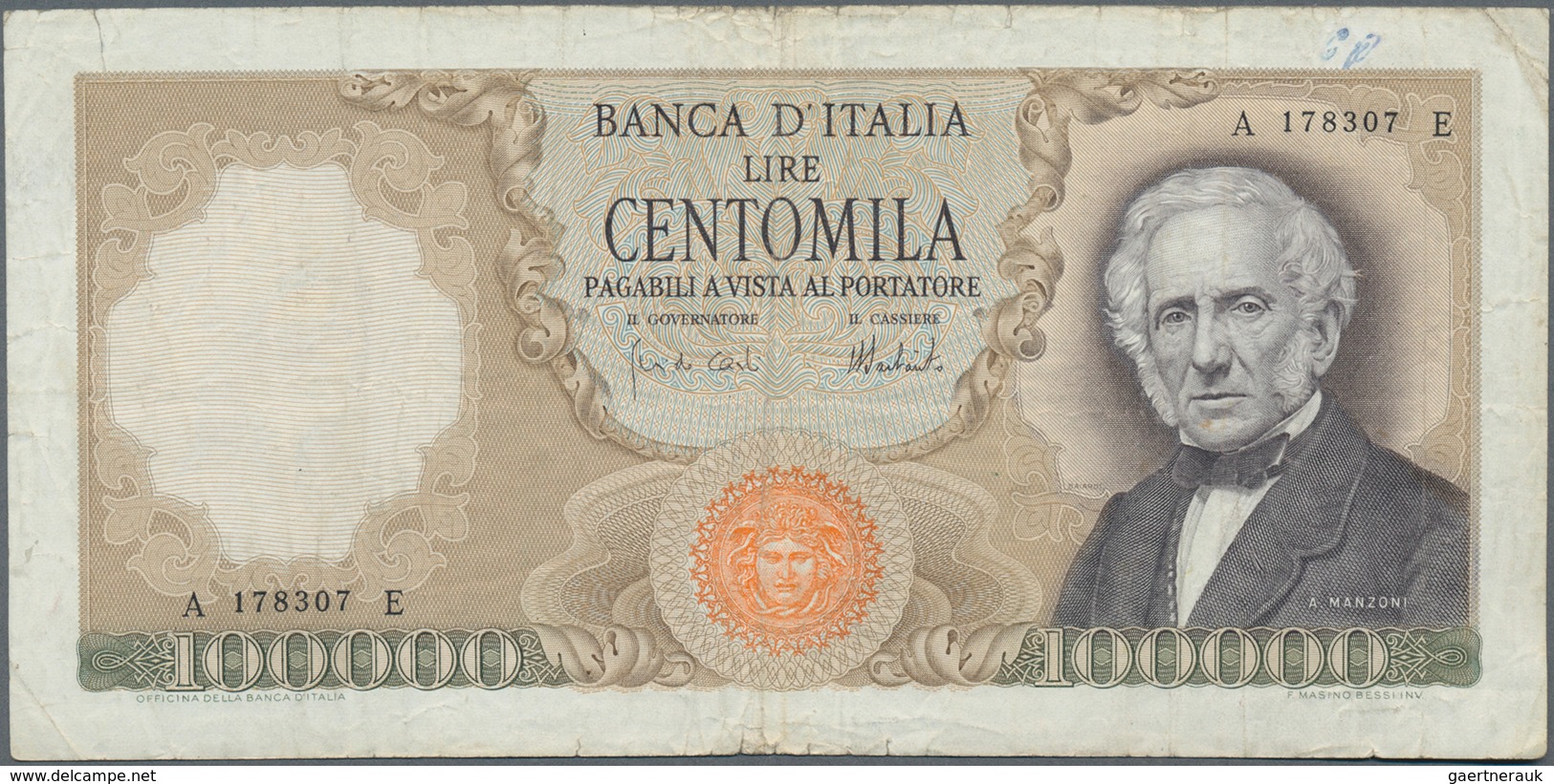 Italy / Italien: Huge album with 156 banknotes Italy, comprising for example 5 and 10 Lire Biglietti