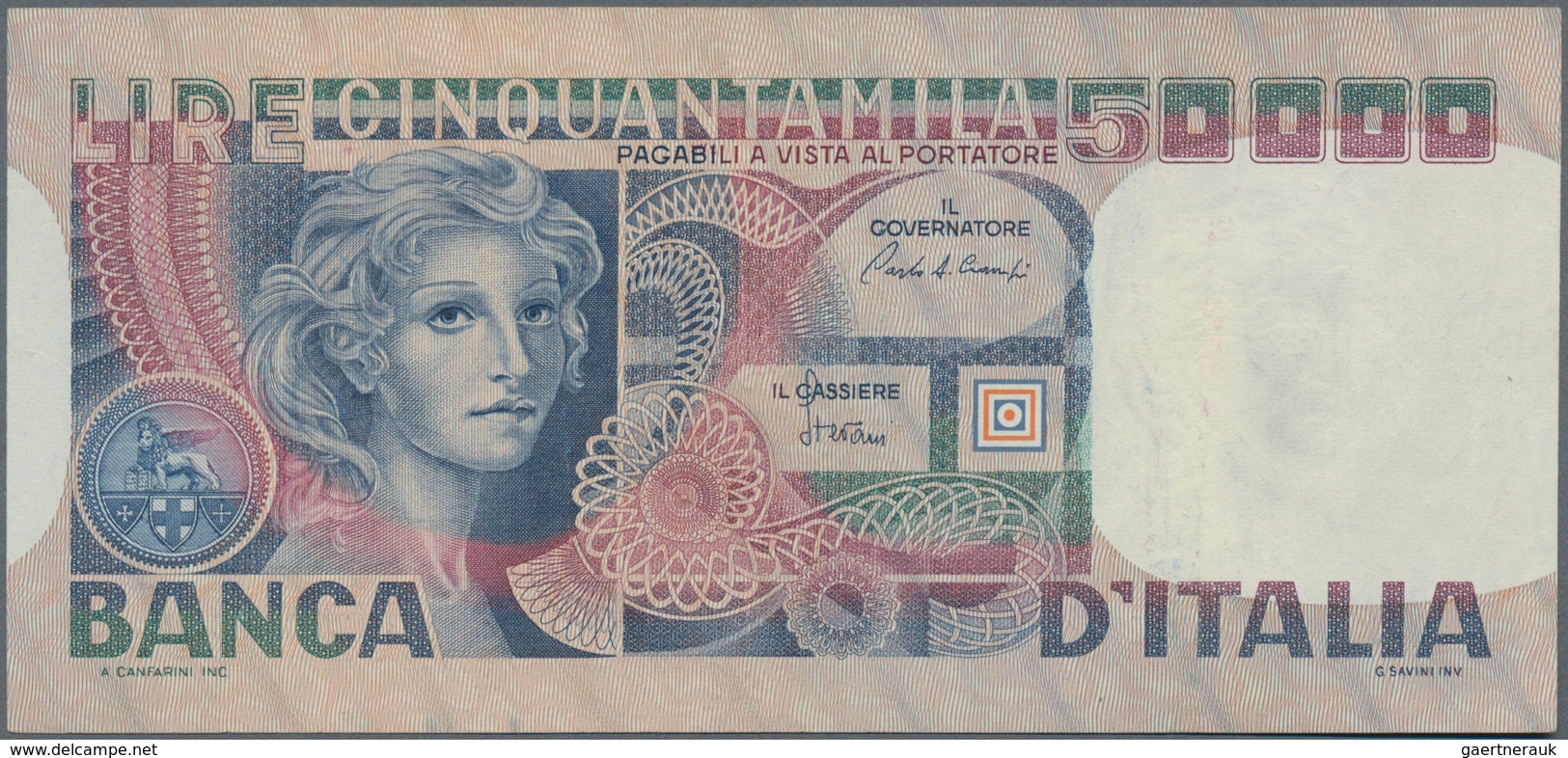 Italy / Italien: Huge album with 156 banknotes Italy, comprising for example 5 and 10 Lire Biglietti