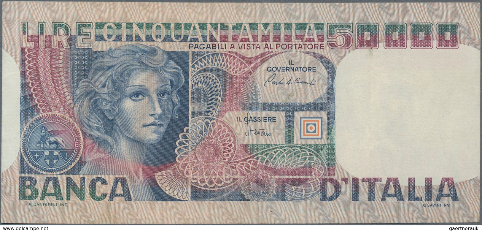 Italy / Italien: Huge album with 156 banknotes Italy, comprising for example 5 and 10 Lire Biglietti