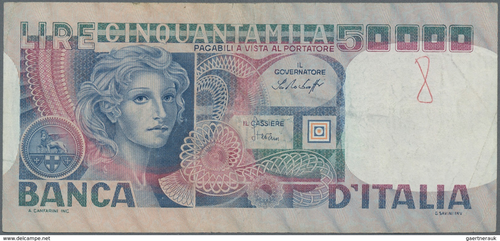 Italy / Italien: Huge album with 156 banknotes Italy, comprising for example 5 and 10 Lire Biglietti