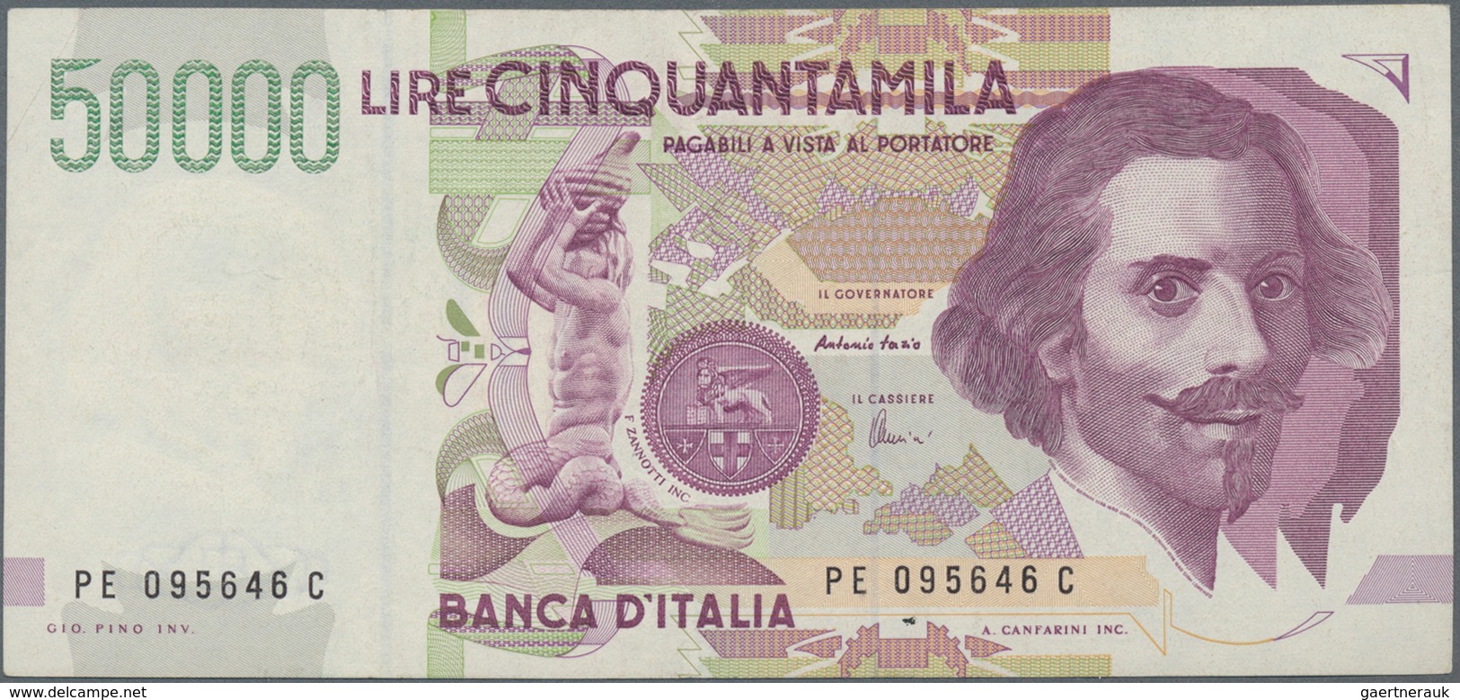 Italy / Italien: Huge album with 156 banknotes Italy, comprising for example 5 and 10 Lire Biglietti